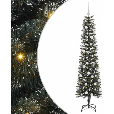 Sapin de Noël，Arbre de Noël artificiel avec 300 LED Vert 50.5 x 50.5 x 180 cm CFW76176