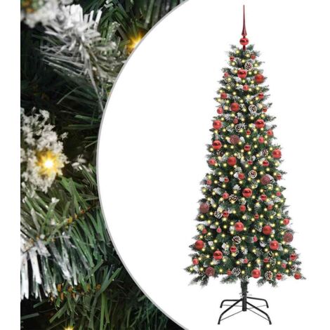 Sapin de Noël，Arbre de Noël artificiel avec 300 LED Vert 76 x 76 x 180 cm CFW22071
