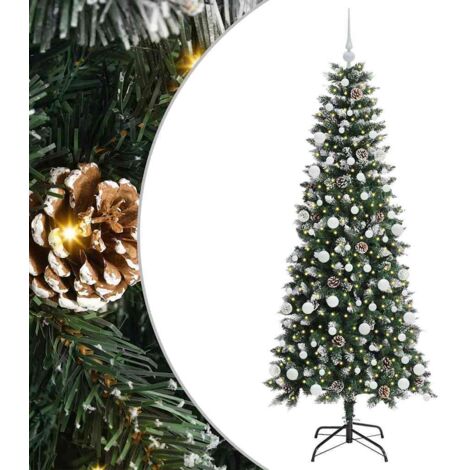 Sapin de Noël，Arbre de Noël artificiel avec 300 LED Vert 76 x 76 x 180 cm CFW82732