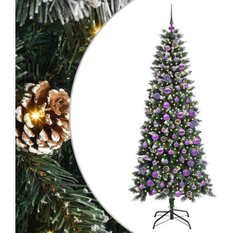 Sapin de Noël，Arbre de Noël artificiel avec 300 LED Vert 76 x 76 x 180 cm CFW89666