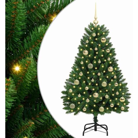Sapin de Noël，Arbre de Noël artificiel Vert 120 cm PVC et métal CFW20413