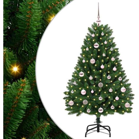 Sapin de Noël，Arbre de Noël artificiel Vert 120 cm PVC et métal CFW60105
