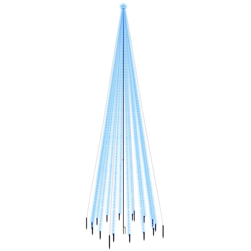 Vidaxl - Sapin de Noël avec piquet 1134 led Bleues 800 cm