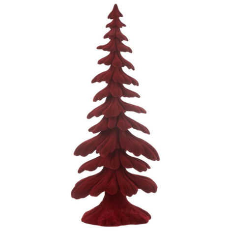 Sapin Déco en Résine "Luciano" 36cm Rouge