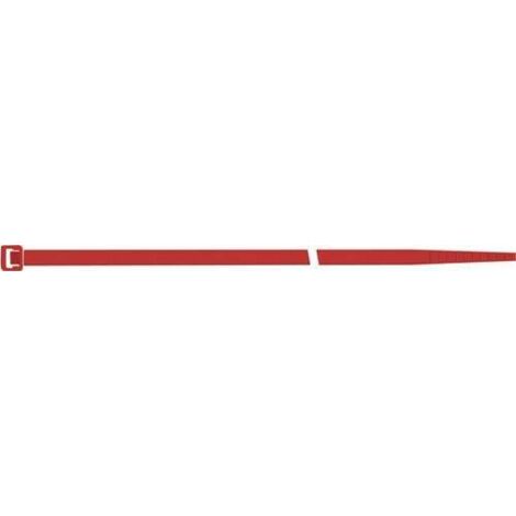 SAPISELCO 100x Colliers de serrage Longueur 280 mm Largeur 4,5 mm rouge - SEL.10.425R