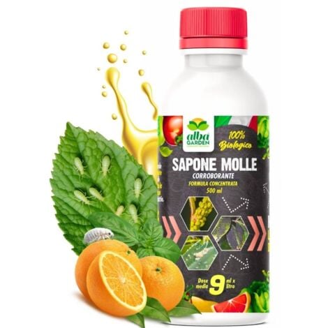 Olio Di Neem E Sapone Molle Di Potassio - Kit Per Orto E Piante, Contro Insetti E Parassiti, 250ml + 250gr - Foto 9