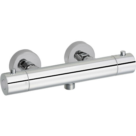 Saqu Essential Duschthermostat – Duscharmatur – 12 cm – Chrom - Chroom