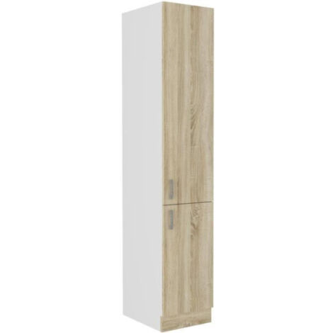 SARA - Colonne 2 portes - Décor chene sonoma - L40xP57xH210 cm