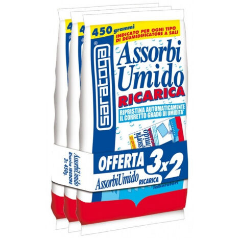 Saratoga 3x450gr ricarica deumidificatore assorbiumido
