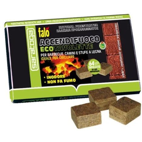 Saratoga Accendifuoco Eco 64 Tavolette