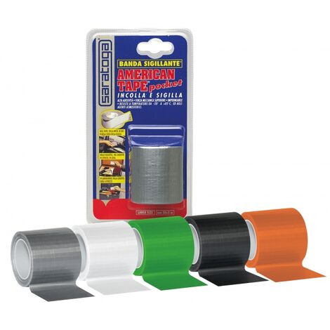 Saratoga banda sigillante American Tape nero 25 m x 50 mm