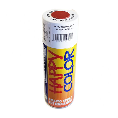 Saratoga bomboletta happy color 400ml spray per alta temperatura max 350°c finitura semilucida, colori happy color rosso ossido