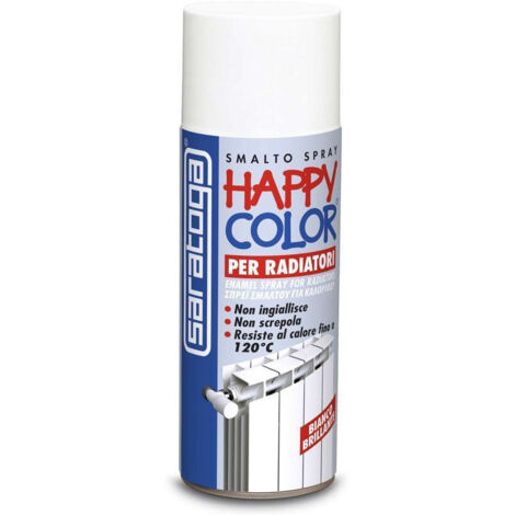 Saratoga bomboletta happy color per radiatori alluminio 400ml bianco brillante