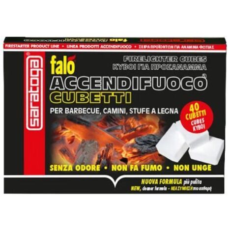 Saratoga Falò Accendifuoco 40 Cubetti
