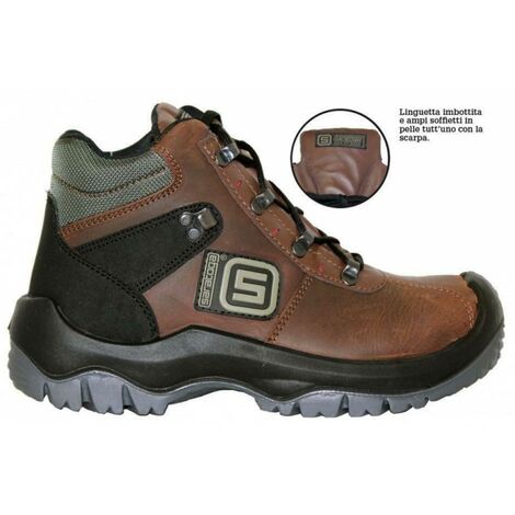 Saratoga kantier src s3 scarpe antinfortunistiche alte in nabuk, taglie disponibili  42