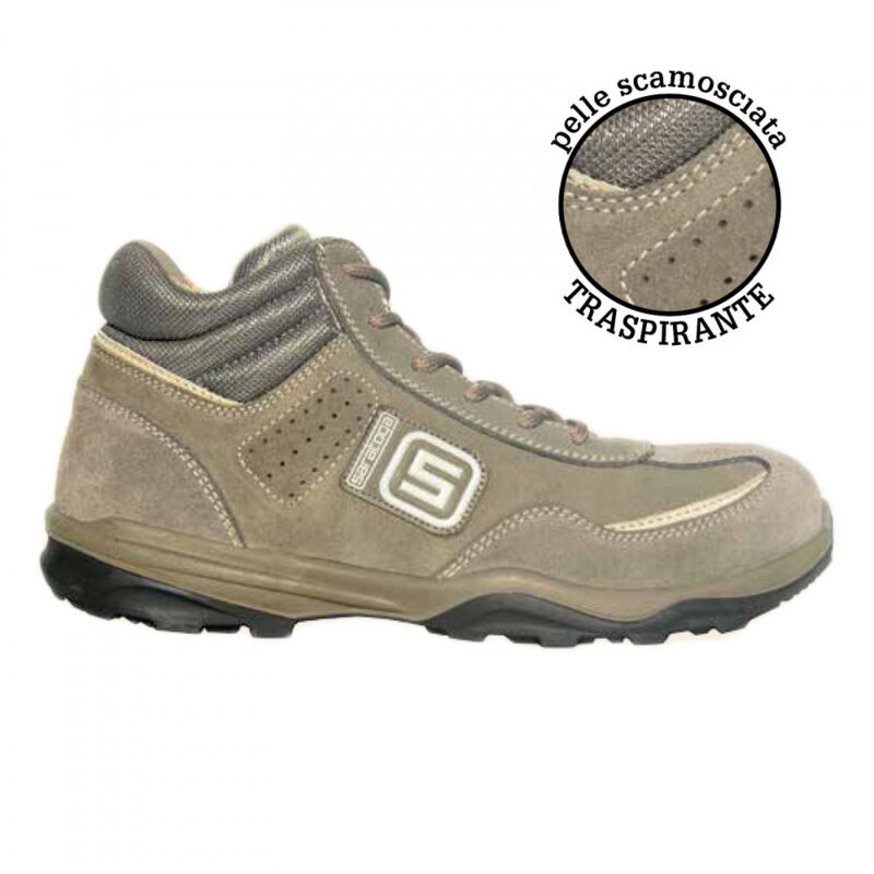Saratoga - gold scarpe antinfortunistiche alte scamosciate src s1p, taglie disponibili 40