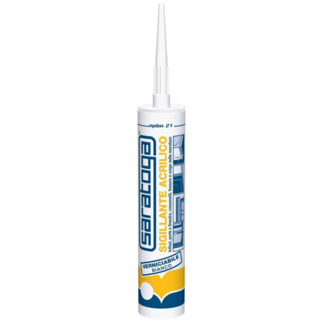Saratoga Sigillante Acrilico Verniciabile 280ml Bianco