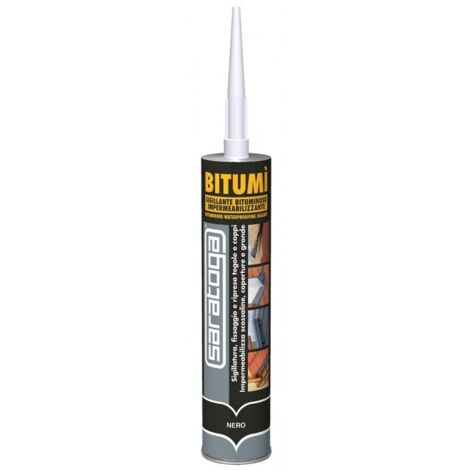 Saratoga SIGILLANTE BITUMINOSO BITUMÌ 300ML NERO CARTUCCIA