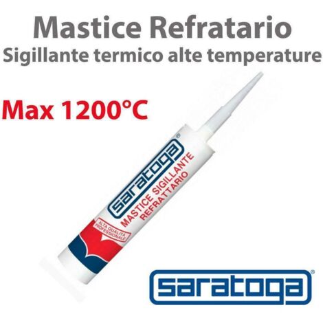 SARATOGA SILICONE MASTICE REFRATTARIO 1200 NERO