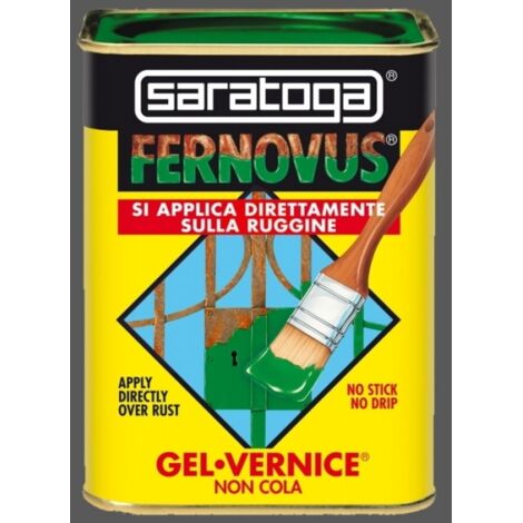 SARATOGA SMALTO BRILLANTE GEL FERNOVUS GRIGIO BRILLANTE 750ML