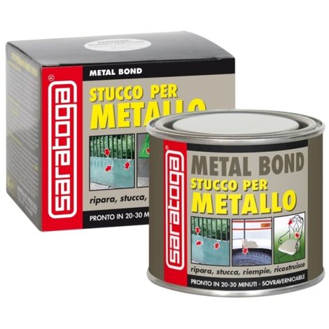 Saratoga Stucco per Lamiere Metal Bond, 125ml con Astuccio
