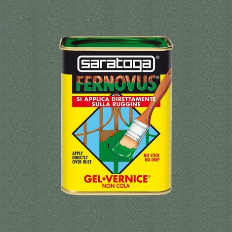 Saratoga Vernice Antiruggine in Gel Fernovus Micaceo 750ml Verde Tirolo