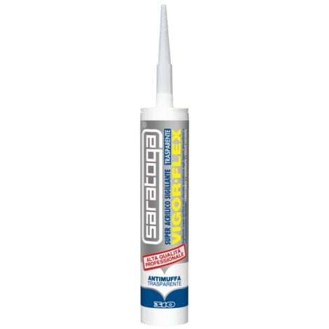 Saratoga vigor flex 310ml silicone super sigillante acrilico trasparente