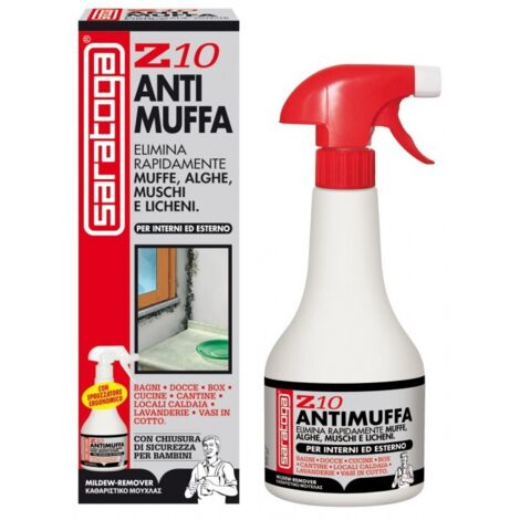 Saratoga Z10, Spray liquido antimuffa per muro. Contro muffe,alghe muschi 1000ml