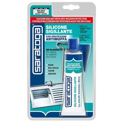 SARATOGASILIKON-UNIVERSAL-ANTI-SCHIMMEL-DICHTMITTEL,WEISS,SANITÄRWAREN,BLISTERPACKUNG60MG