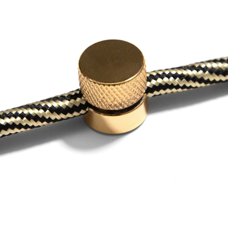 

Creative Cables - Sarè - Fijación a la pared, pasacables de metal para cable textil | Latón - Latón