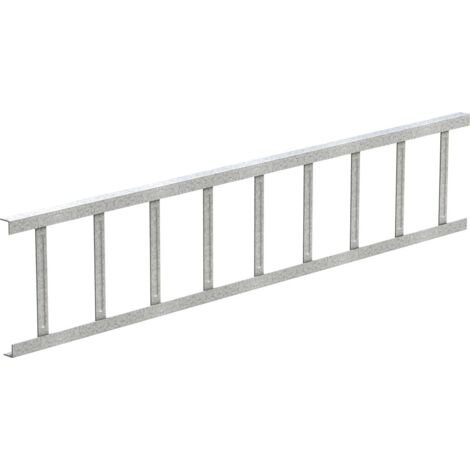 Sarei Schneefanggitter Stahl verzinkt 1500 x 200 x 15 mm Dachabschlüsse