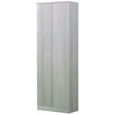 Sarmog Armadietto 2 Ante Portascope Olmo Chiaro - Multiuso - 5 Ripiani Regolabili