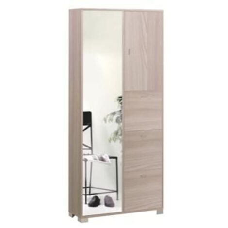 Sarmog Mobile Multiuso 5 Ante Olmo con Specchio - 83x29x190 cm