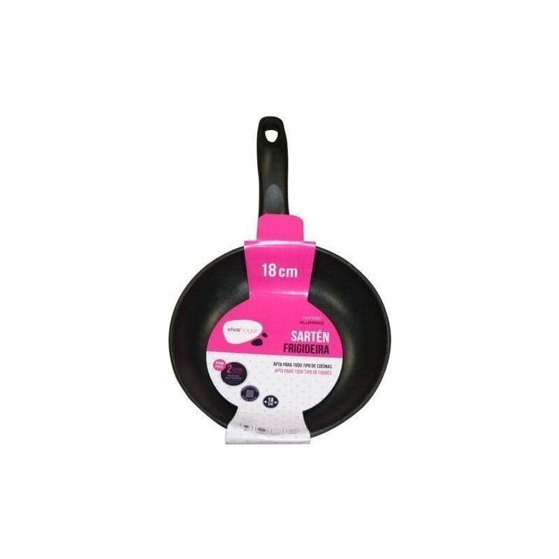

Sarten 18Cm Antiadherente Teflon Induccion Alu.Forj Esm. Vivah