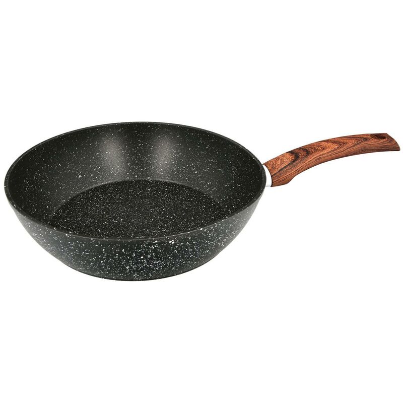 sarten honda aluminio forjado antiadherente ø 28x7,5 cm. mango engomado
