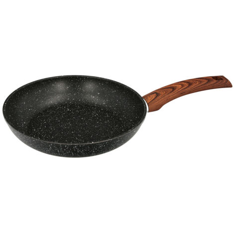 Sarten Aluminio Forjado Antiadherente Acabado Piedra Ø 24 x 5 cm. Mango Engomado