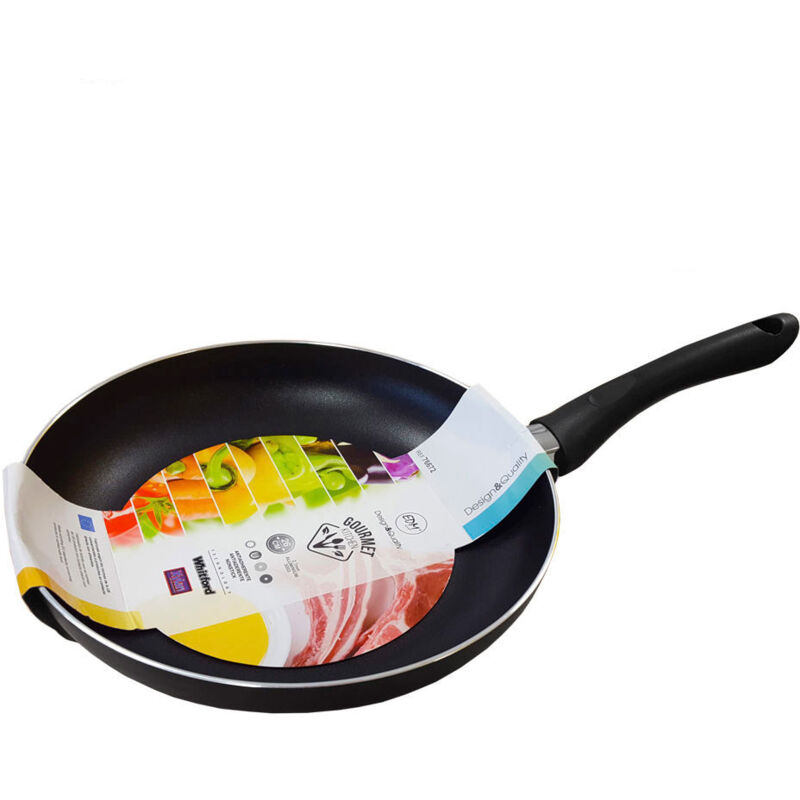 EDM - Sartén Aluminio 28cm Antiadherente 27mm Negro Inducción Gas Vitrocerámica Eléctrica Basic Line Whitford 5cm Gourmet Kitchen