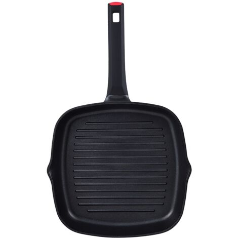 SARTEN ASADOR 28x28x5 cm, en aluminio fundido, inducción, ENERGY