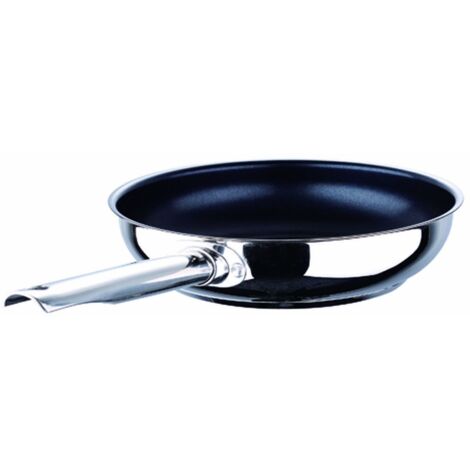 Sartén bergner acero inoxidable 24 cm plata