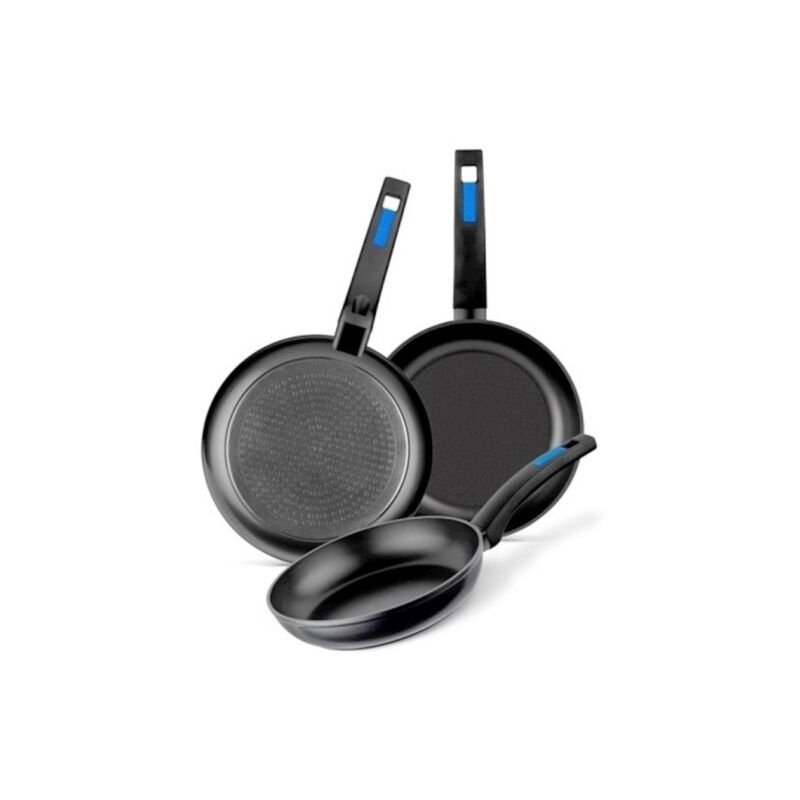 

Sarten Coc 18-22-26cm Ant.teflon Insert Alu.forj 3 Pz - Monix
