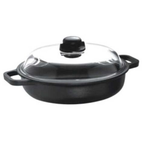 Sartén de 2 asas con tapa, 24 cm, inducción, Risoli