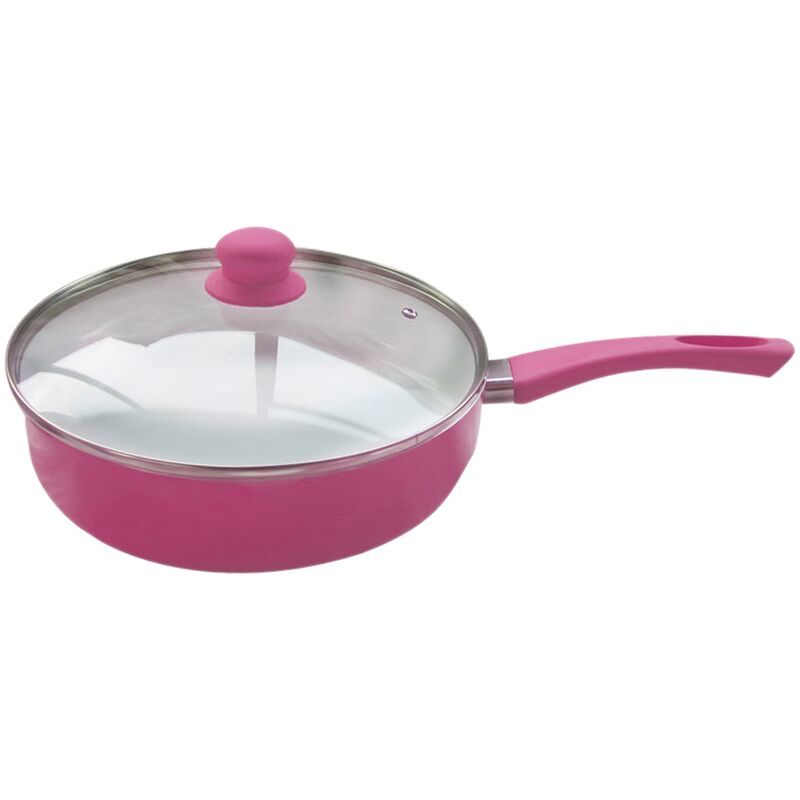 

Sarten De Color Frambuesa-Revestimiento Interior De Ceramica-24 Cm