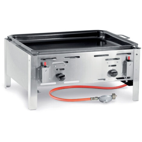 Sartén de gas Bake Master Maxi de 590 x 480 mm y 11,6 kW - Hendi 154618