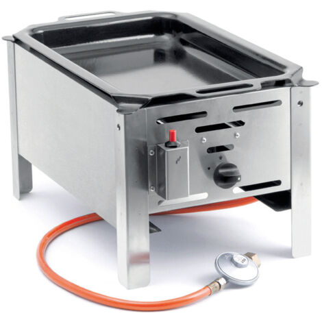 Sartén de gas mini Bake Master 290x480mm 5.8kW - Hendi 154601