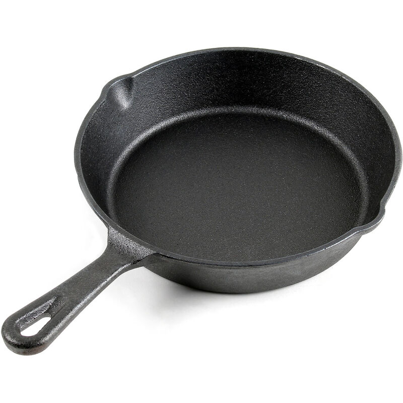 

Sartén de hierro fundido con mango Ø20cm para todo tipo de cocinas y cocina outdoor, antiadherente
