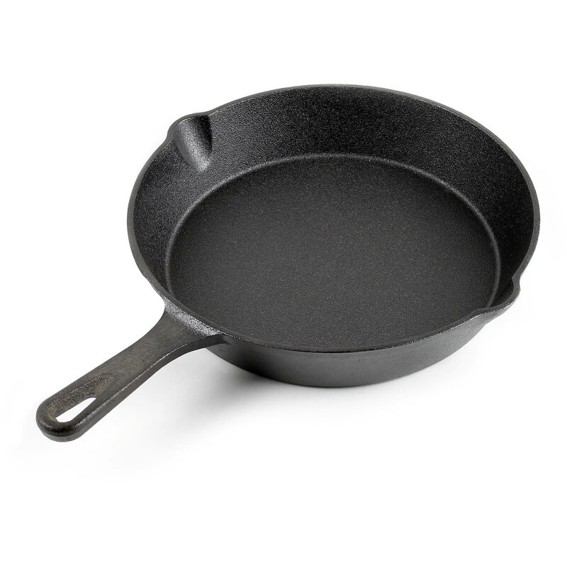 

Sartén de hierro fundido con mango Ø25cm para todo tipo de cocinas y cocina outdoor, antiadherente