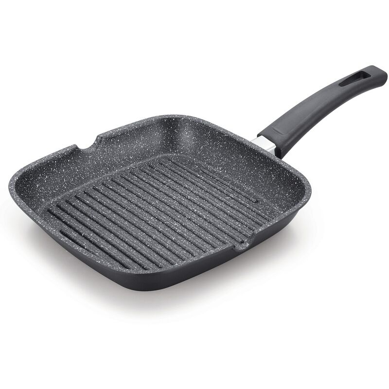 

Sartén grill cuadrada, en aluminio fundido : 28x28 cm; inducción