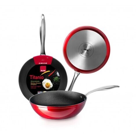 SARTEN HONDA CON MANGO RED ROCK 24 CM - IBILI