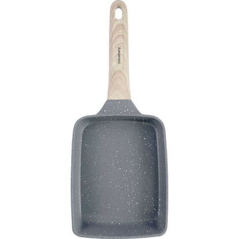 Sartén honda rectangular tradicional marmolada 18x14cm GRIS KLAUSBERG KB-7814