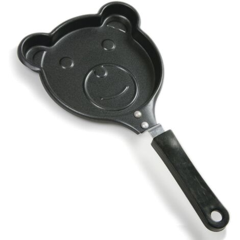 Sartén para huevos con forma de oso, ideal para preparar el desayuno, antiadherente.